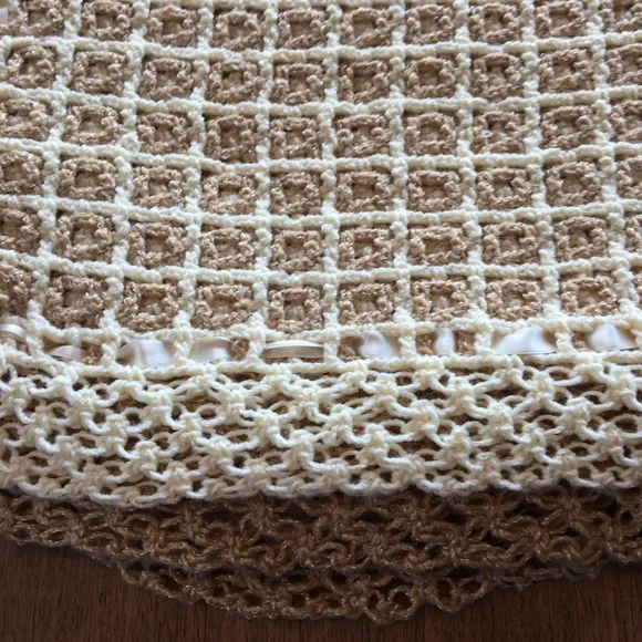 Beautiful Hand Made Crochet Two Layered Baby Blanket. - Picture 8 of 8